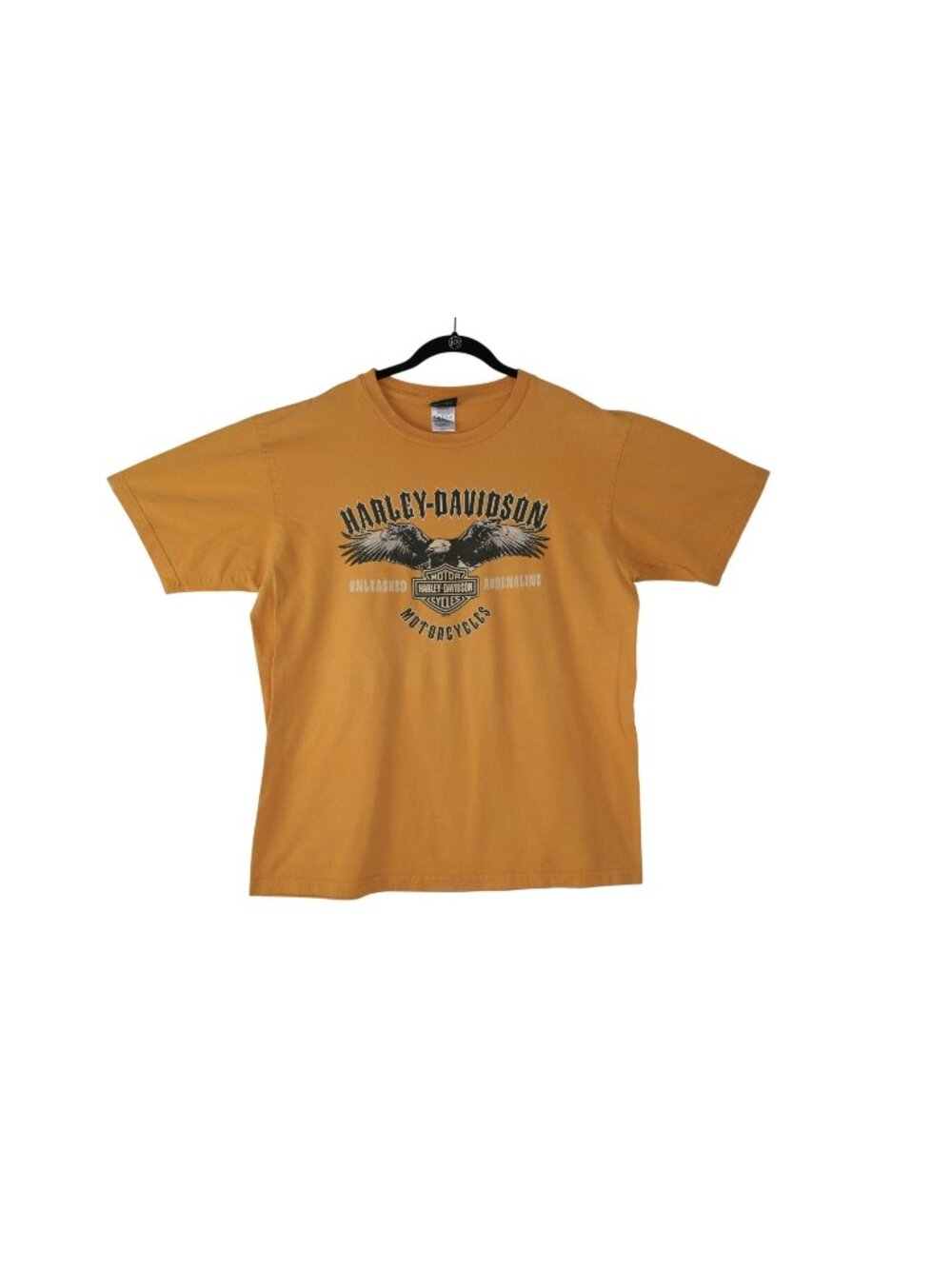 Harley-Davidson Kitty Hawk North Carolina Graphic T-Shirt XL Golden Yellow